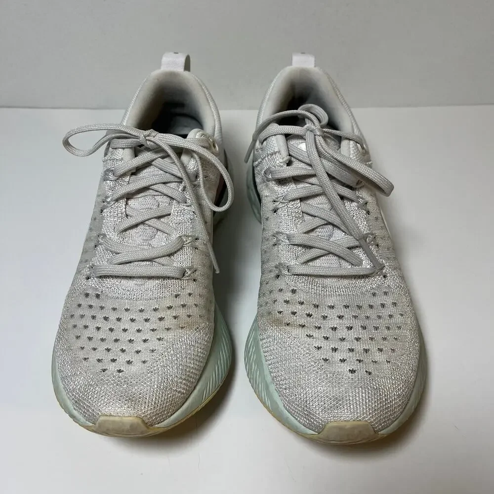 Nike Women's React Infinity‎ Run Flyknit 2 Platinum Tint Size 7 Run Ct2423-007
